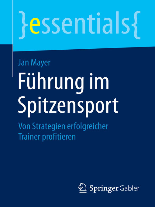 Title details for Führung im Spitzensport by Jan Mayer - Available